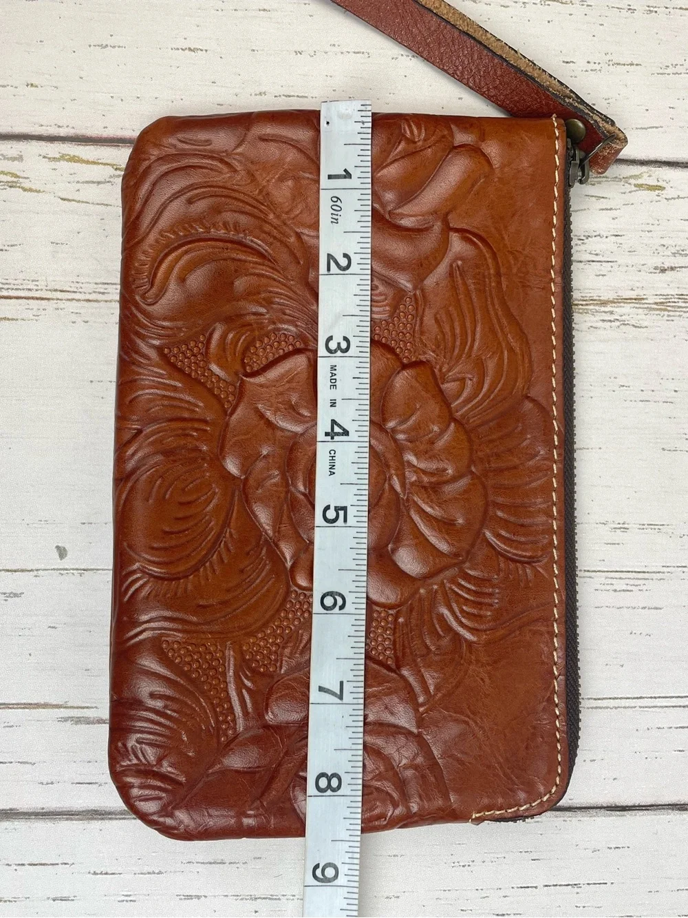 Patricia Nash Tooled‎ Italian Leather Wristlet/Wallet